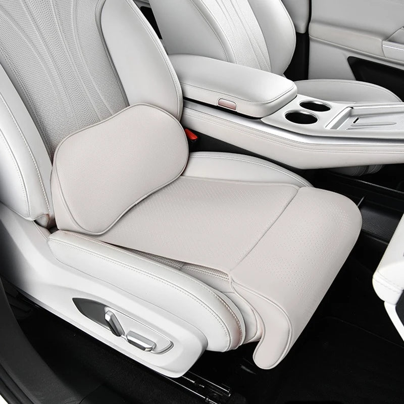 Universal Car Seat Cushion – Lumbar & Leg Support Car Seat Cushion QXL WHITE