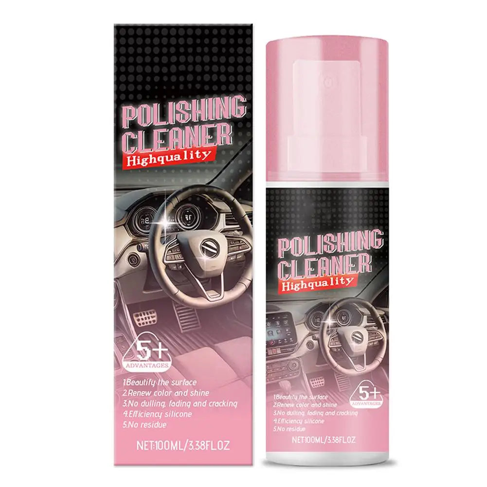 100ml Car Interior Polish – Deep Clean & Stain Remover Spray Car Interior Polish QXL A