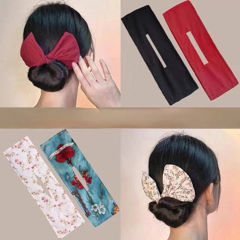 Multicolor Bun Maker & Ponytail Holder | Korean Hair Accessory Hair Bun Maker QXL