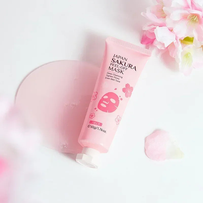 LAIKOU Cherry Blossom Peel-Off Mask | Hydrating & Brightening Peel-Off Face Mask QXL