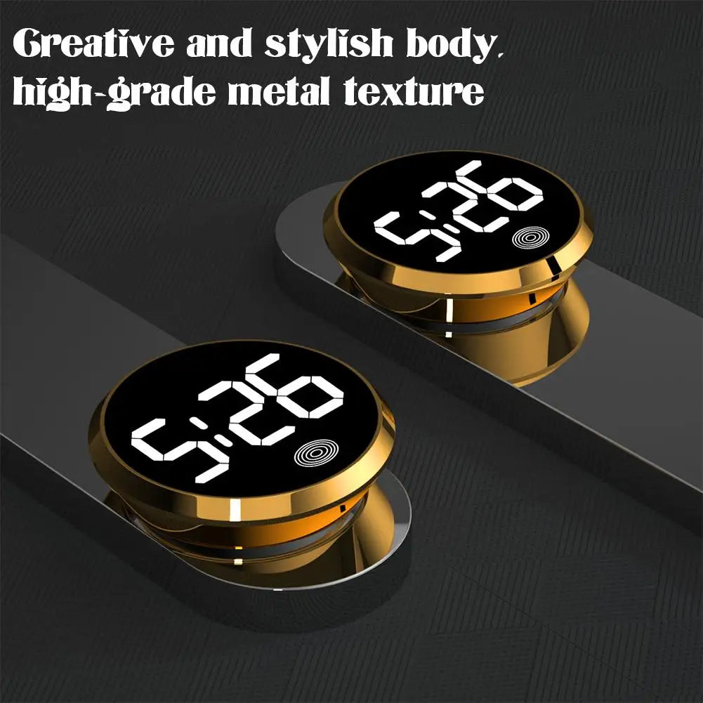 Car Luminous LED Clock | Touch Button Dashboard Timepiece Car Dashboard Clock QXL
