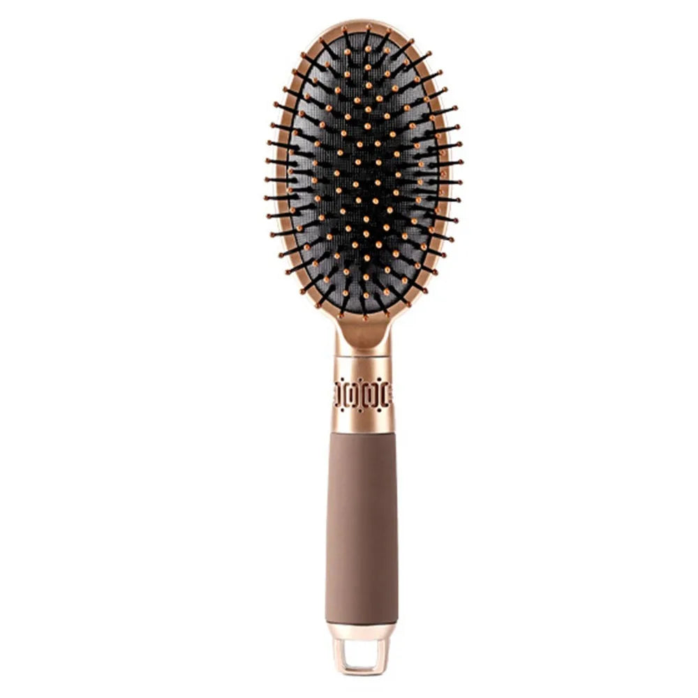 Oval Cushion Detangling Hair Brush | Non-Slip Scalp Care Cushion Hair Brush QXL A