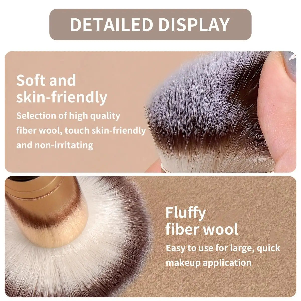 LUXEBLEND 9-Piece Makeup Brush Set – 6 Brushes & 3 Puffs Makeup Brush Set QXL