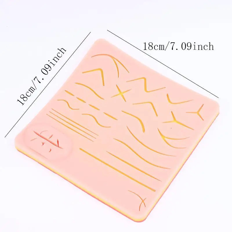 Silicone Suture Practice Pad | Reusable Wound Training Model Suture Training Pad QXL one size