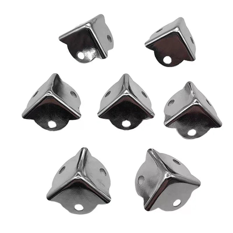 4-Pack Iron Metal Corner Protectors for Furniture & Wooden Cases Furniture Corner Guard QXL