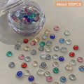 Mermaid Bubble Bead Nail Decorations – Candy Macaron Colors Nail Art Decorations QXL 4.0mm