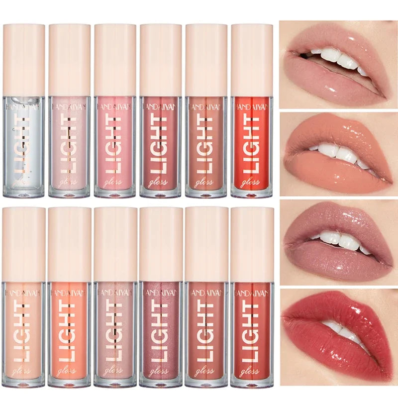 HANDAIYAN 12-Color Mirror Pearl Lip Gloss | Shimmer Finish Pearl Lip Gloss QXL