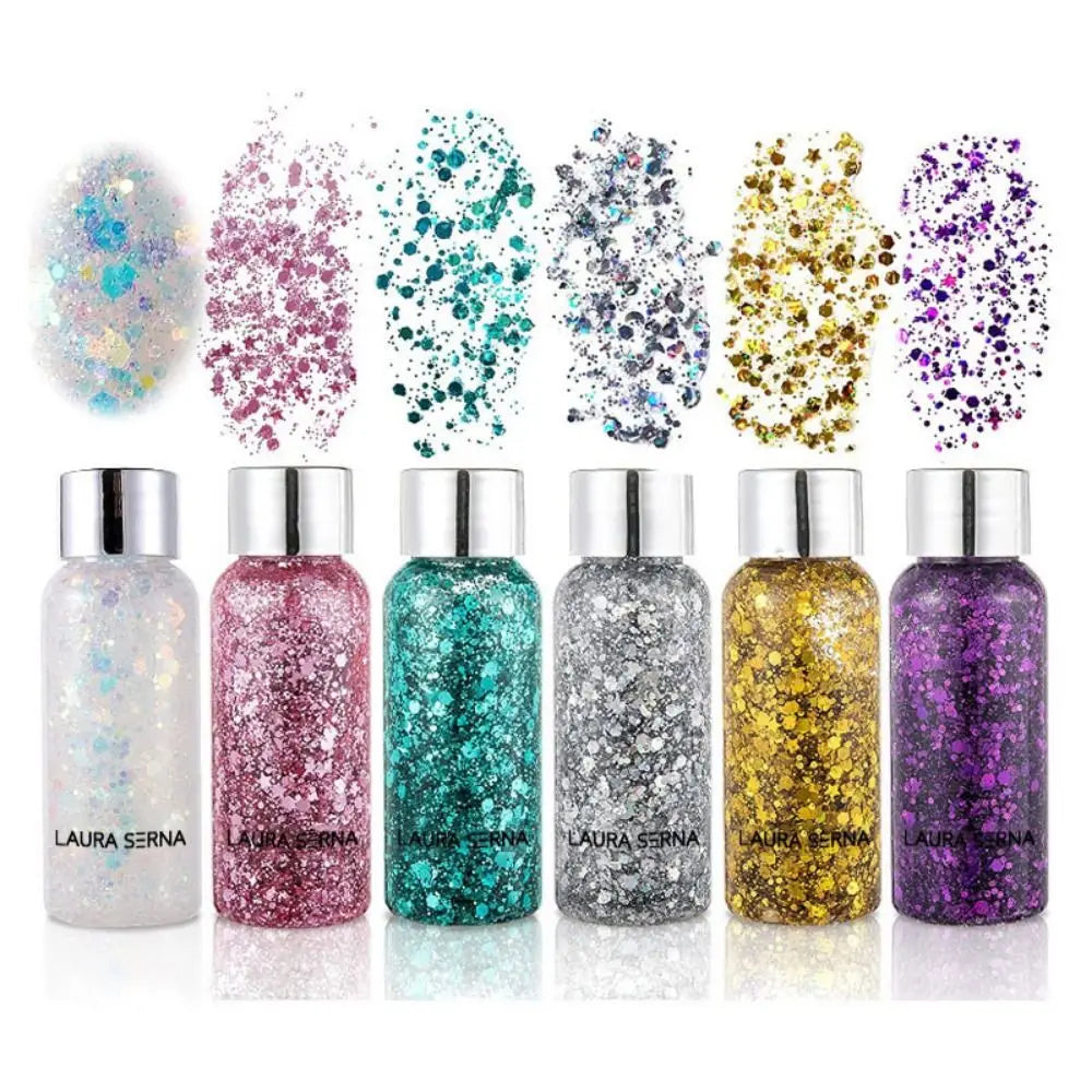 Face & Body Glitter Gel with Sequins | 9 Colors, 35ml Face & Body Glitter QXL