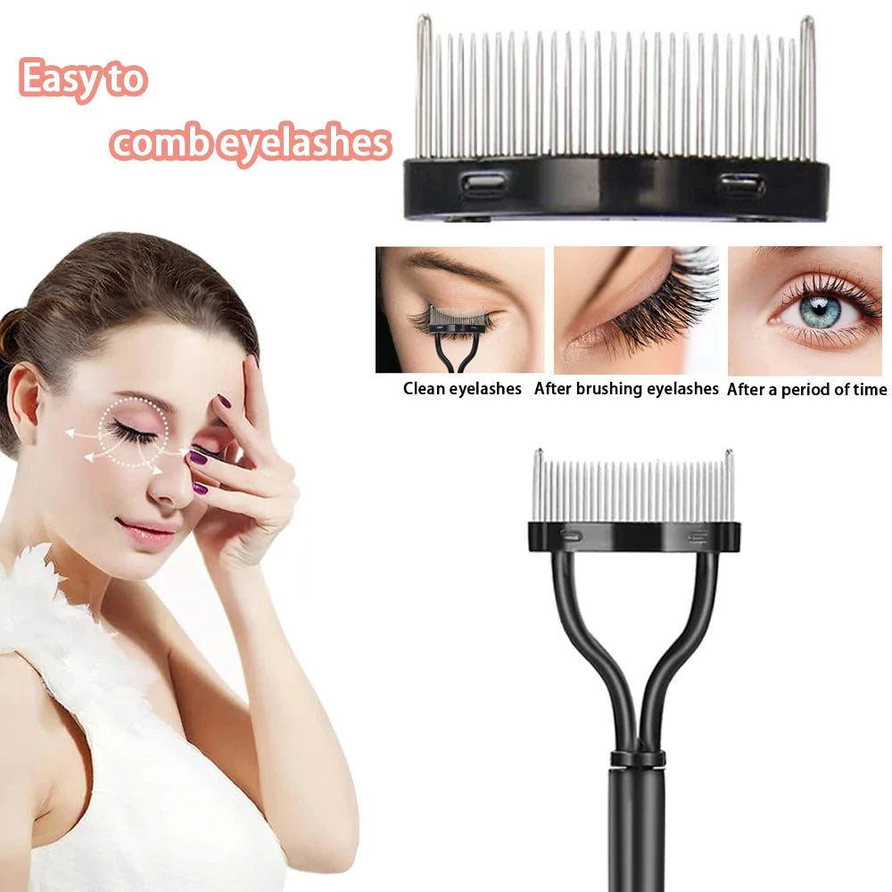 3/5-Pc Eyebrow Brush & Lash Separator Set with Scissor Eyebrow Brush Set QXL