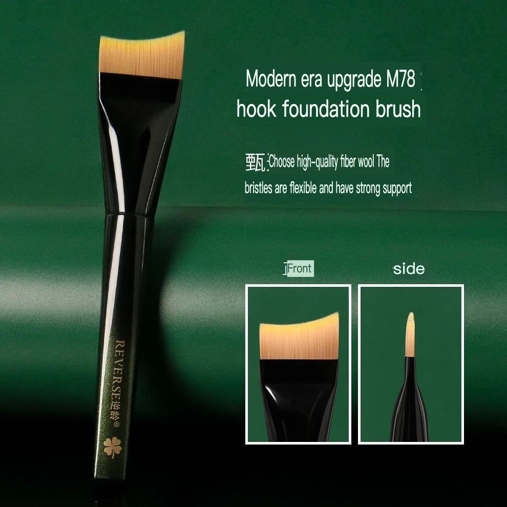 M78 Crescent Foundation Brush – Ultra-Thin Streak-Free Finish Foundation Brush QXL