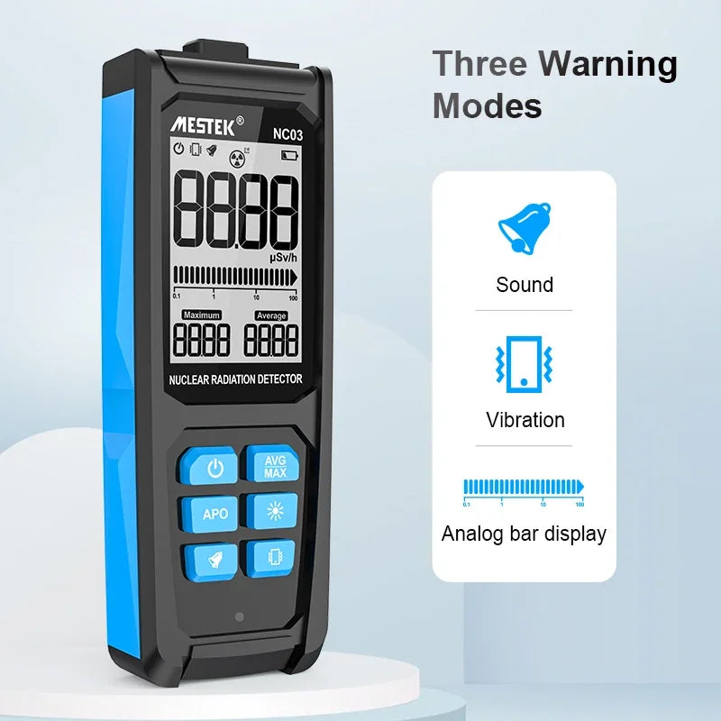 NC03 GM Geiger Counter | Portable Digital Radiation Detector Radiation Detector QXL