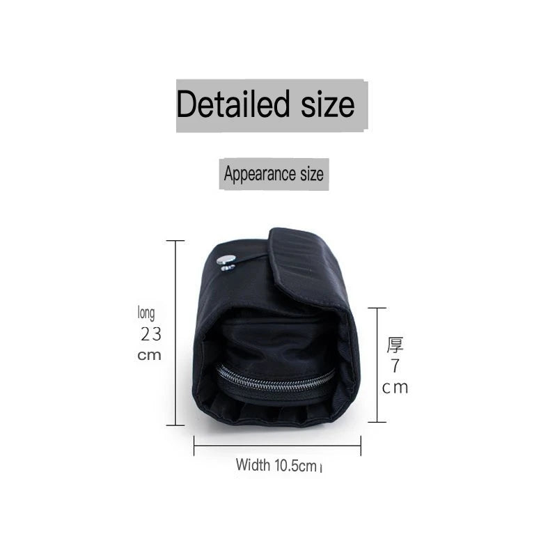 Waterproof Nylon Makeup Brush Bag | Large Capacity Organizer Makeup Brush Bag QXL