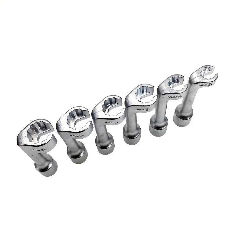 6-Pc Diesel Injector Pipe Socket Set 1/2" Drive 12–19mm Socket Wrench Set QXL