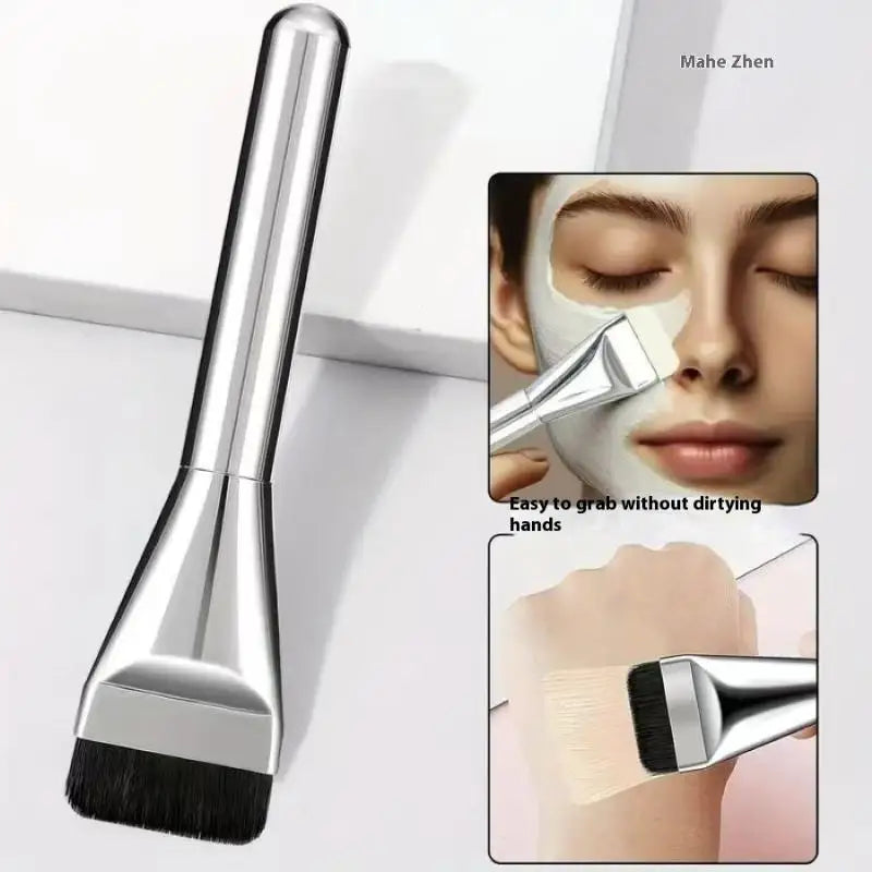 Flat Top Foundation Brush & Powder Puff Set | Makeup Tools Foundation Brush Set QXL