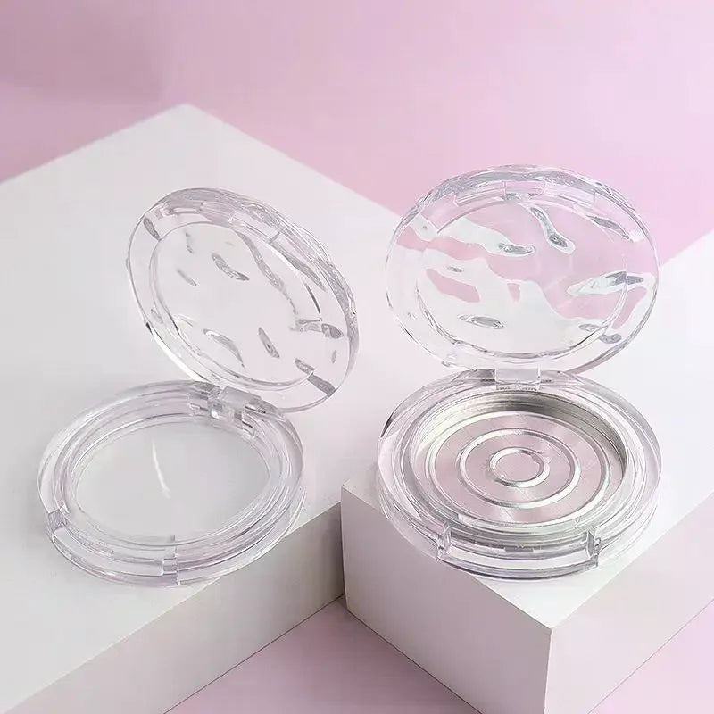 Empty Transparent Wavy Makeup Palette Box | DIY Cosmetic Case Makeup Palette Box QXL