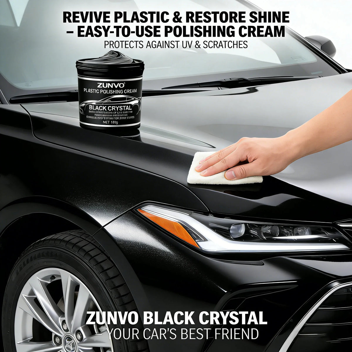 Black Crystal Car Paint Polishing & Coating Protection Cream Car Polishing Cream QXL