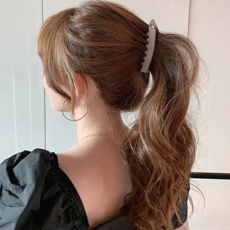 Frosted Banana Claw Clip | Korean Hair Clip 6 Colors Banana Claw Hair Clip QXL