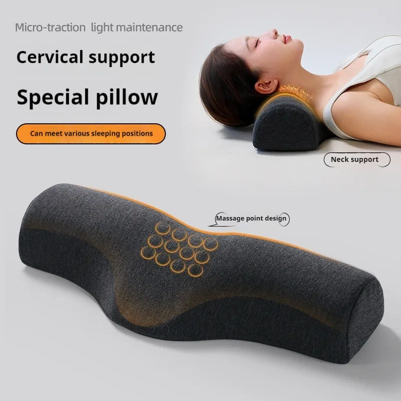 Cylindrical Memory Foam Neck Bolster Pillow | Cervical Support Cervical Bolster Pillow QXL