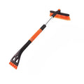 3-in-1 Extendable Car Snow Brush & Ice Scraper – Foam Grip Car Snow Brush QXL orange color