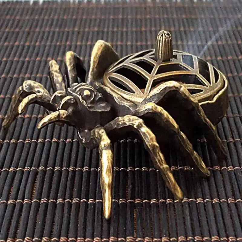 Spider Incense Cone Holder | Mini Metal Zen Burner & Decor Incense Cone Holder QXL