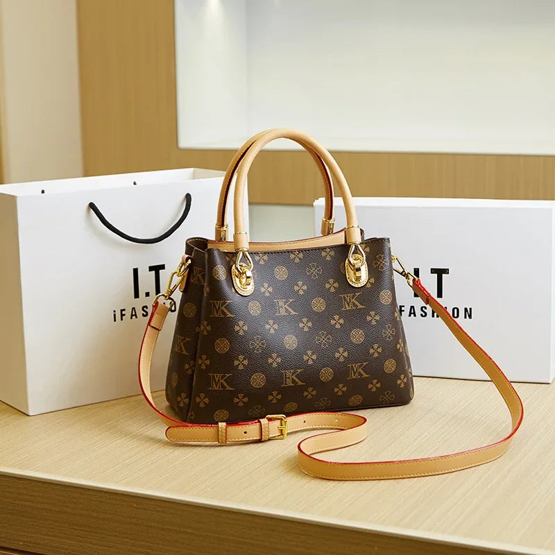 Luxury Vegan Leather Diaper Bag | Large Crossbody Tote for Moms Crossbody Diaper Bag QXL