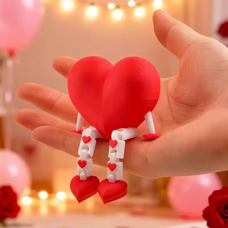 3D Printed Heart Ornament | Desktop & Hallway Decor Gift Decorative Ornament QXL