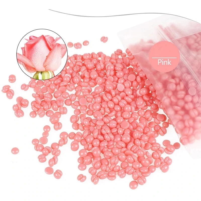 500g Hard Wax Beans | No-Strip Full Body Hair Removal Depilatory Wax Beads QXL