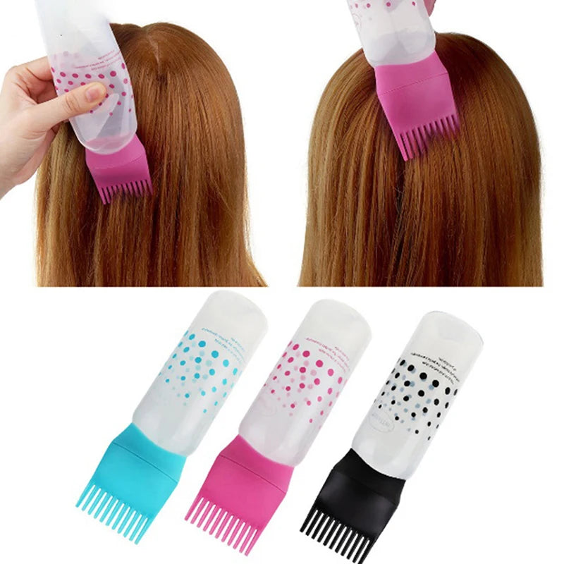 110ml Hair Dye Applicator Bottle with Comb | Coloring Tool Hair Dye Applicator QXL
