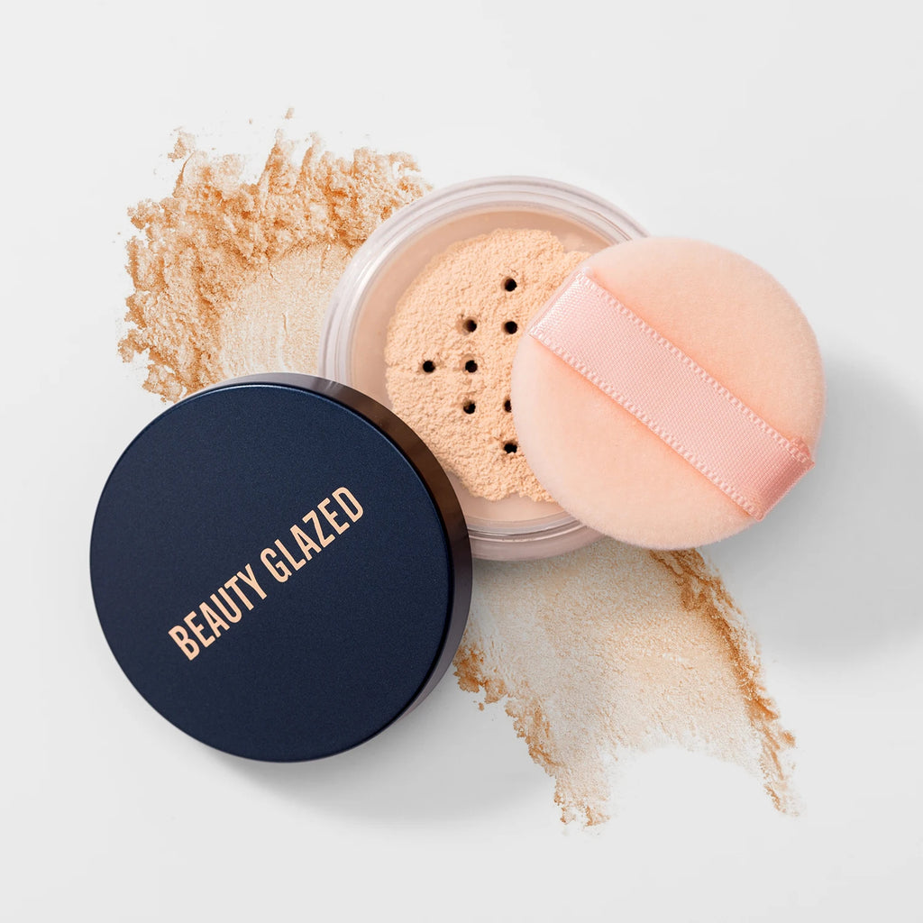 BEAUTY GLAZED Mattifying Loose Powder – Oil Control Matte Finish Loose Setting Powder QXL 1