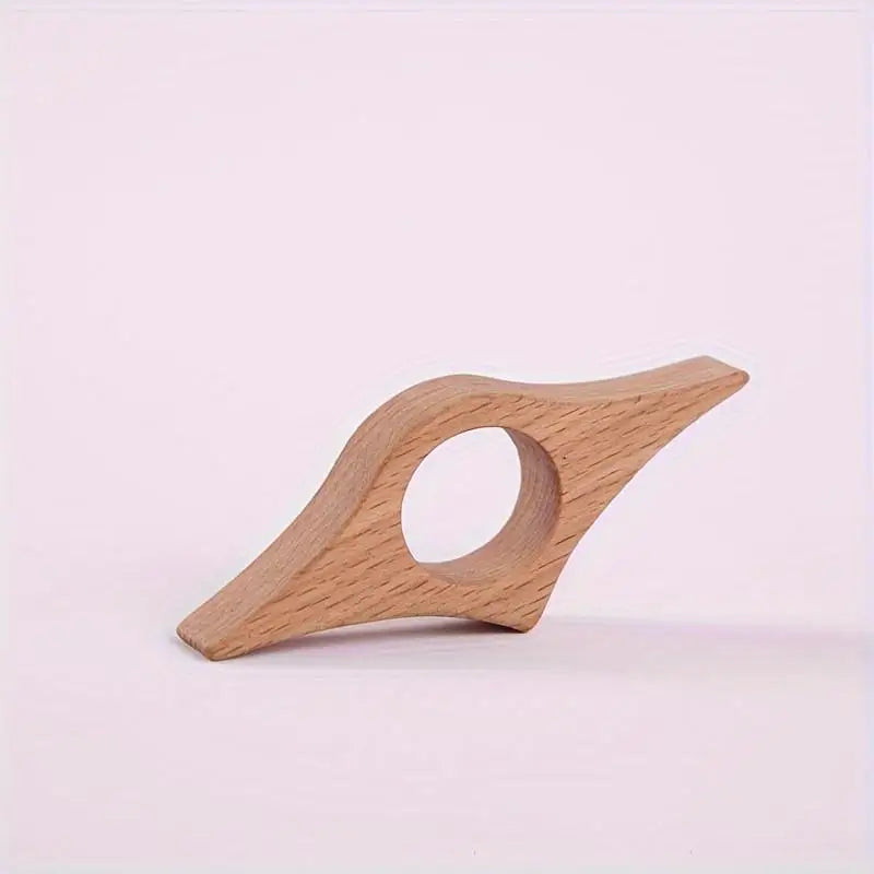 Polished Wooden Thumb Bookmark | One-Handed Page Turner Wooden Thumb Bookmark QXL