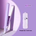 Mini 2-in-1 Hair Straightener & Curling Iron | Portable Mini Hair Styler QXL Purple