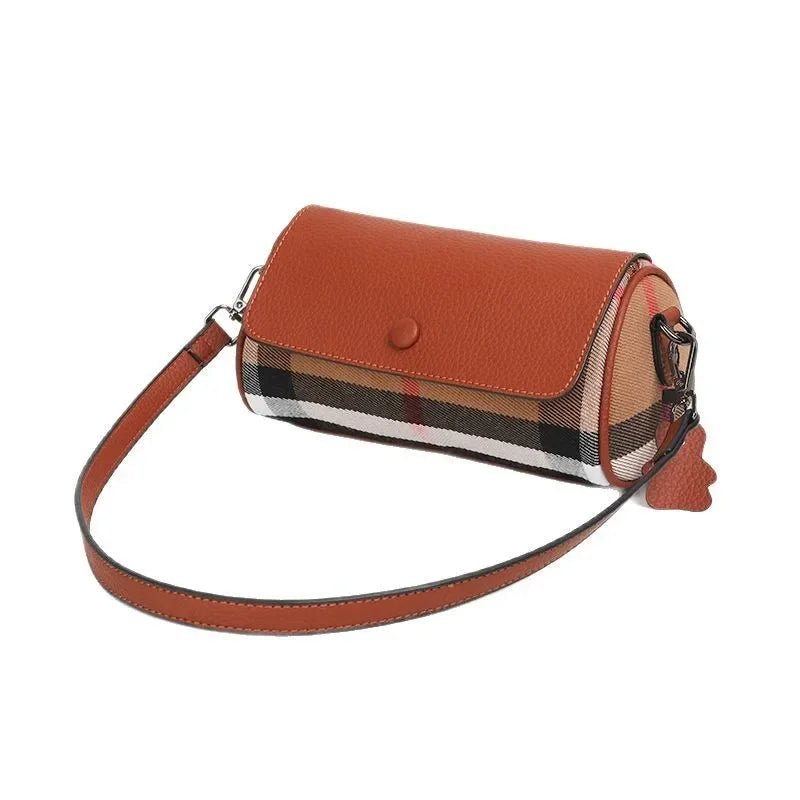 Luxury Leather Diaper Bag | Large Crossbody Bag for Moms Leather Diaper Bag QXL