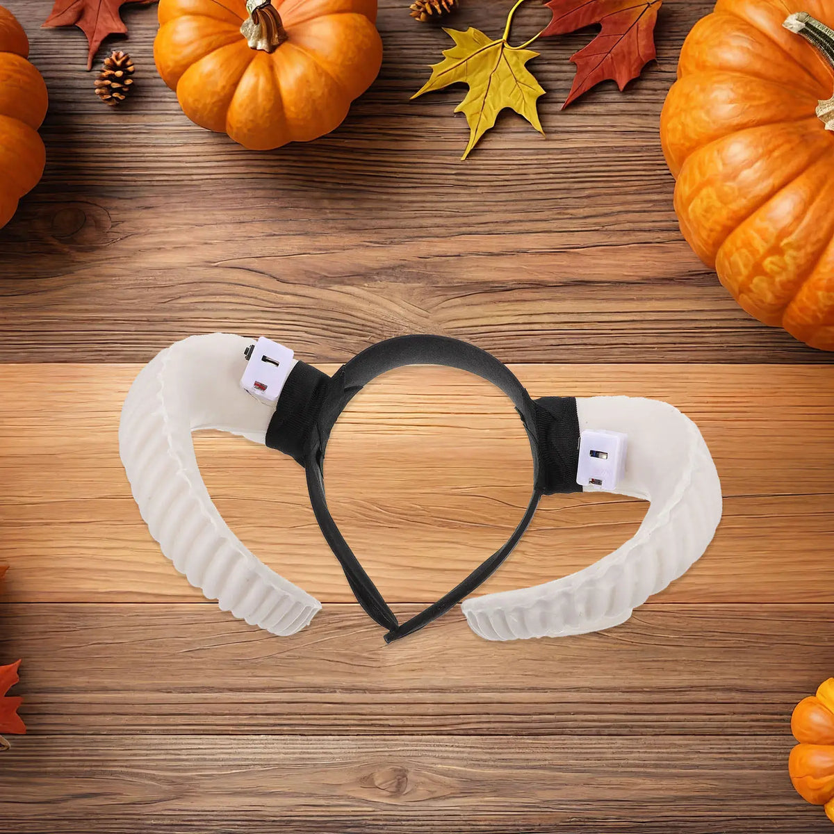 Halloween Glowing Horn Headband | White Sheep Horn Party Hairband Costume Headband QXL Default Title
