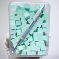 100-Pack Gradient Sponge Brushes for Nail Art Gel & Glitter Nail Art Sponge Brush QXL Green