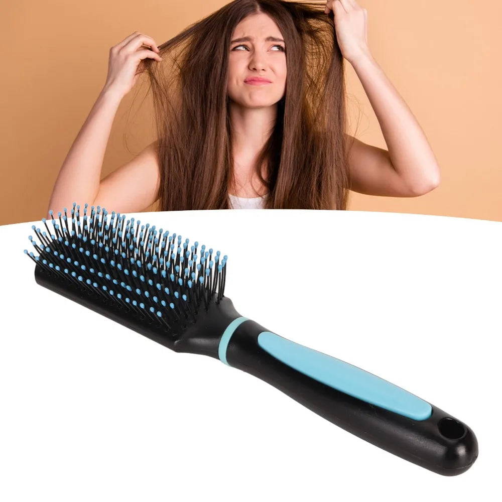 3-Pack 9-Row Volumising Hair Brush | Anti-Static Wet & Dry Volumising Hair Brush QXL