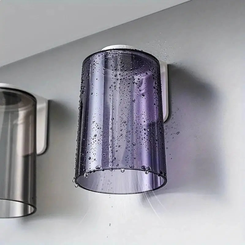 Magnetic Wall-Mount Toothbrush Cup Holder | Bathroom Storage Toothbrush Cup Holder QXL