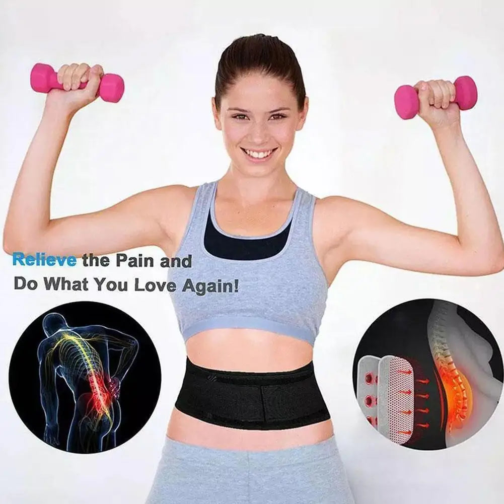 Adjustable Self-Heating Lumbar Support Belt | Back Brace Lumbar Support Belt QXL