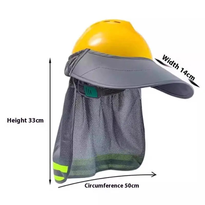 Hard Hat Neck Shield | Reflective Sun Shade Brim Cover Hard Hat Neck Shield QXL