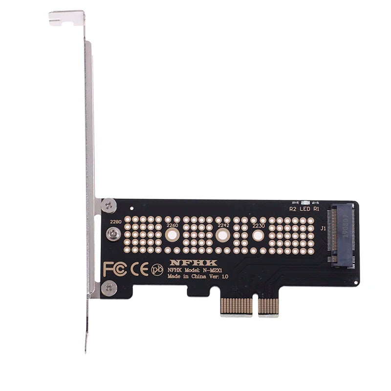 M.2 NGFF NVMe SSD to PCIe x1 Converter Adapter Card SSD Adapter Card QXL One Size