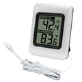 Digital Fridge Freezer Thermometer | Large LCD & Wired Probe Fridge Thermometer QXL WHITE China Mainland