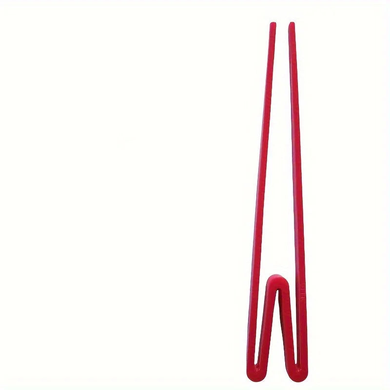 Easy-Grip Reusable Training Chopsticks for Beginners Training Chopsticks QXL Red