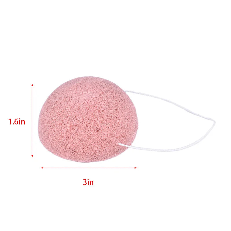 Natural Konjac Face Cleansing Sponge | Gentle Exfoliating Puff Facial Cleansing Sponge QXL