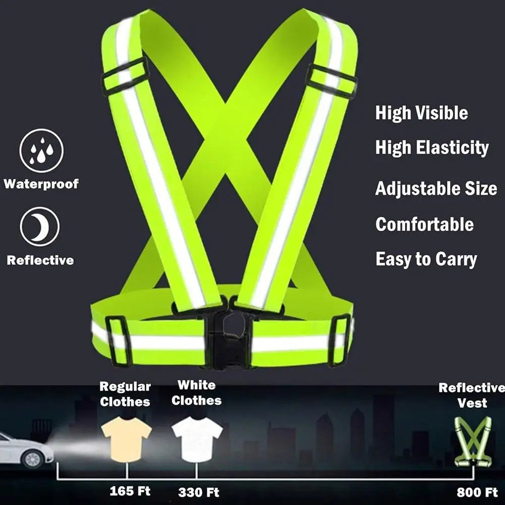 Reflective Safety Vest | Adjustable for Adults & Kids Reflective Safety Vest QXL