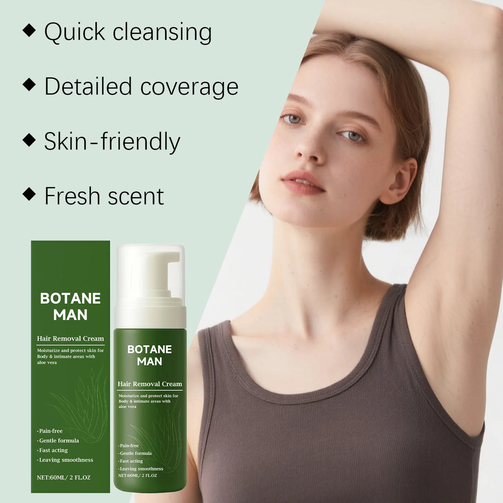 Hair Removal Mousse Spray | Gentle Depilatory Cream 60ml Depilatory Mousse Spray QXL