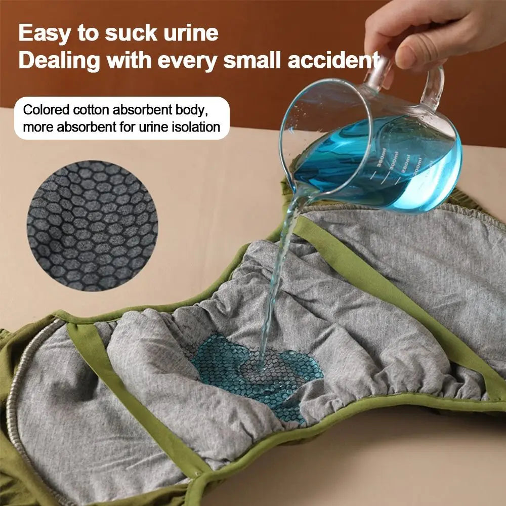 Pure Cotton Adult Incontinence Underwear | High Absorbency Incontinence Underwear QXL