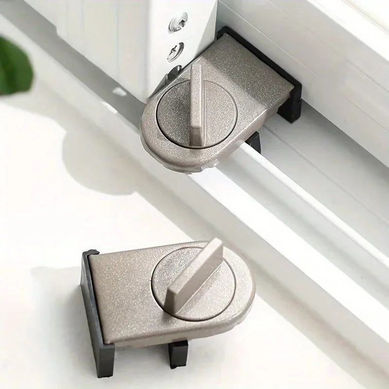 Adjustable Aluminum Sliding Window Safety Lock | Child Secure Window Safety Lock QXL
