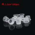 100-Pack Disposable Tattoo Ink Cups S/M/L | Pigment Holders Tattoo Ink Cups QXL M18 M 13mm