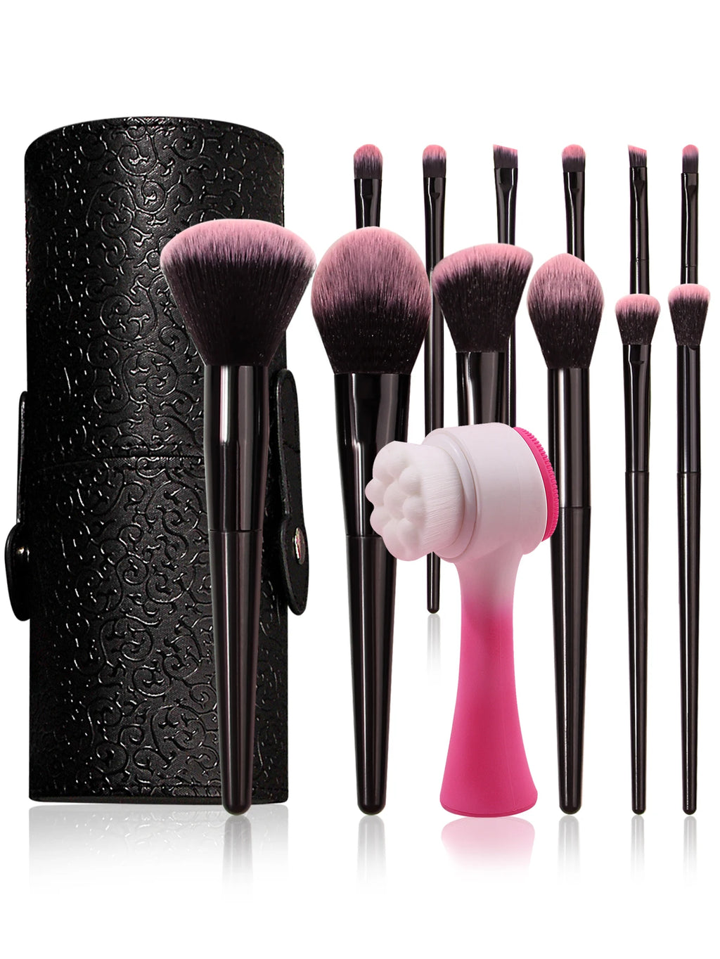 KOSSHOW 26-Pc Makeup Brush & Sponge Set with Storage Bucket Makeup Brush Set QXL 14pcs