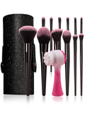 KOSSHOW 26-Pc Makeup Brush & Sponge Set with Storage Bucket Makeup Brush Set QXL 14pcs