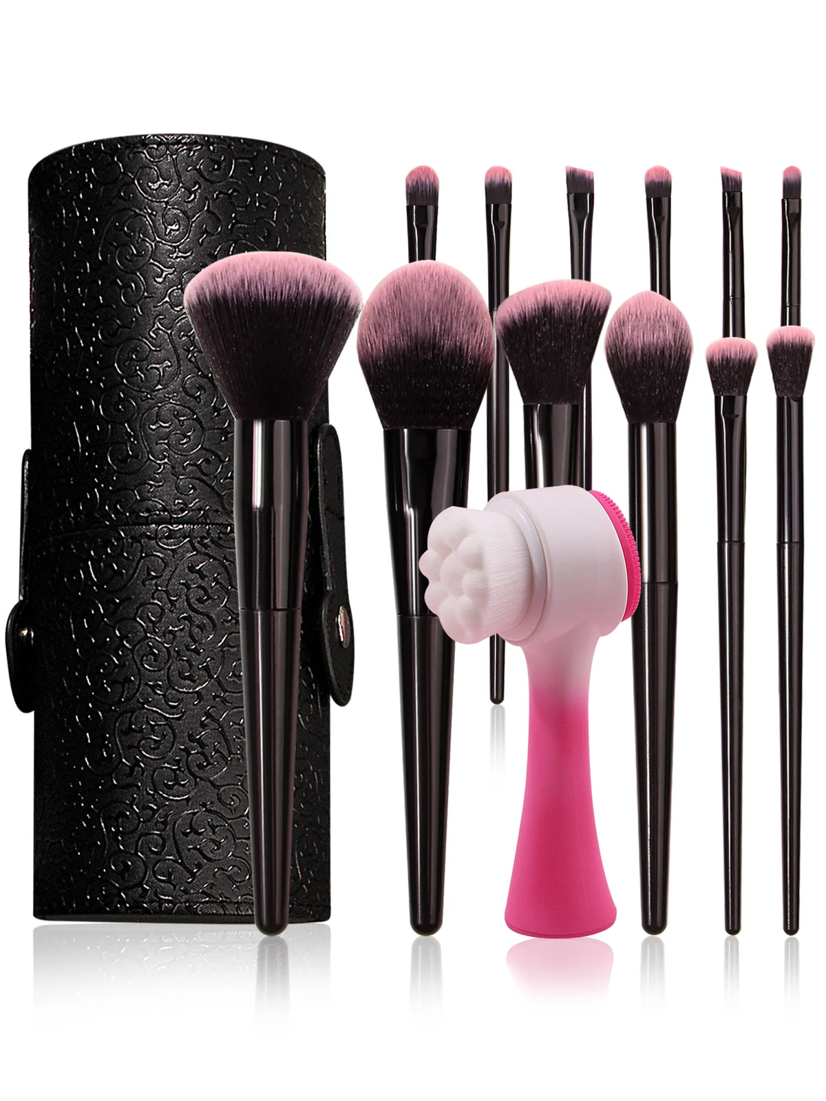 KOSSHOW 26-Pc Makeup Brush & Sponge Set with Storage Bucket Makeup Brush Set QXL 14pcs
